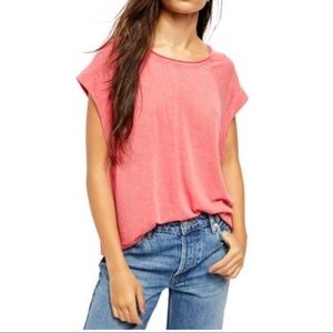 Free People Halo Tee Shirt Sunset New NWT Small